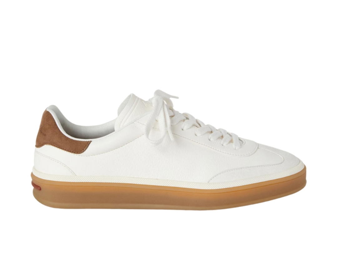 Loro Piana Loro Piana Tennis Walk Sneaker In Deerskin White