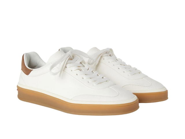 Loro Piana Loro Piana Tennis Walk Sneaker In Deerskin White - view 2