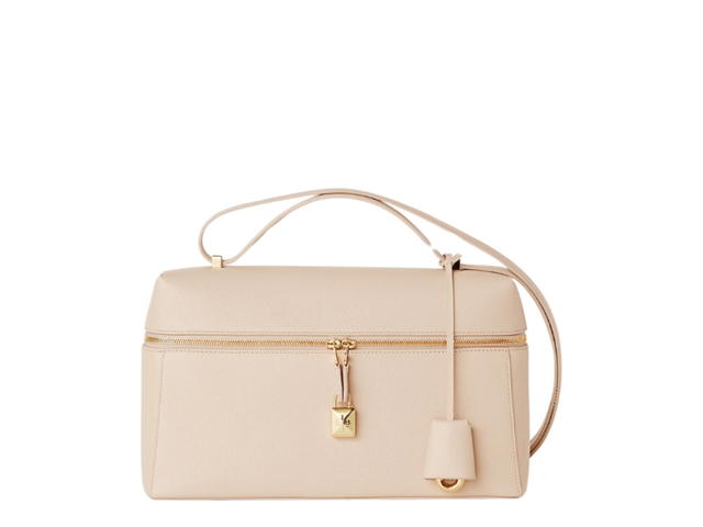 Loro Piana Loro Piana Extra Bag L27 In Calfskin With Gold Hardware Creamed Honey - view 1
