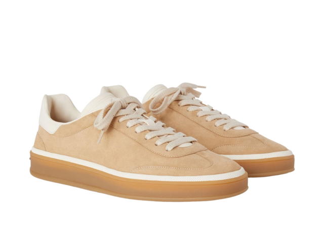 Loro Piana Loro Piana Tennis Walk Sneaker In Suede Calf Split Windy Dunes - view 2