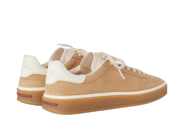 Loro Piana Loro Piana Tennis Walk Sneaker In Suede Calf Split Windy Dunes - view 3