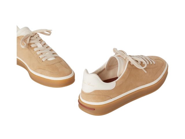 Loro Piana Loro Piana Tennis Walk Sneaker In Suede Calf Split Windy Dunes - view 4