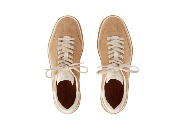Loro Piana Loro Piana Tennis Walk Sneaker In Suede Calf Split Windy Dunes - view 5