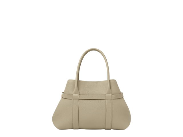 Loro Piana Loro Piana Ghiera Shopper Small In Calfskin With Gold Hardware Dried Taragon Sun Gold - view 3