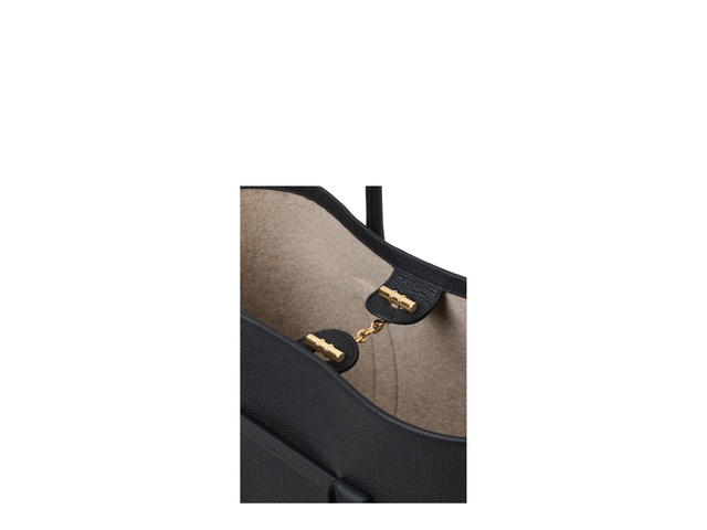 Loro Piana Loro Piana Ghiera Shopper Small In Calfskin With Gold Hardware Navy Blue Sun Gold - view 5