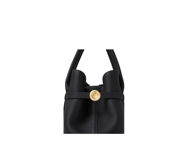 Loro Piana Loro Piana Ghiera Shopper Small In Calfskin With Gold Hardware Navy Blue Sun Gold - view 6