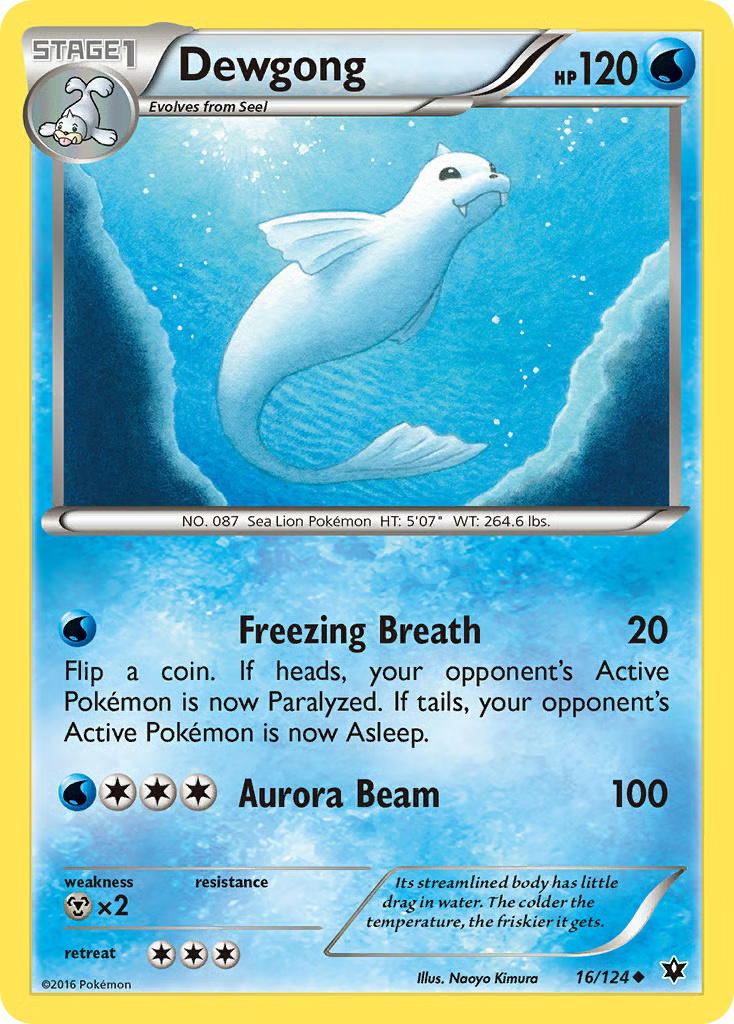 Pokemon Pokemon Dewgong U [FCO 16/124] XY "Fates Collide" [ReverseHolo] (EN)