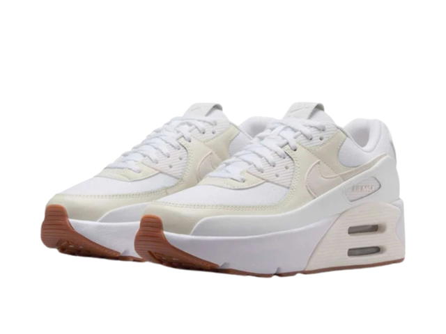 Nike Nike Air Max 90 Wear resistant And Lightweight Low Top Running Shoes Women's White - view 3