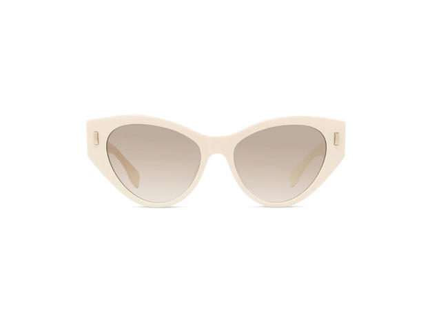 Fendi Fendi Cat Eye Ladies Sunglasses Light Brown White - view 2