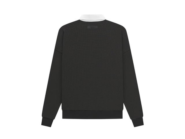 Fear of God Fear of God Essentials Waffle Henley Rugby Off-Black (SS23) - view 2