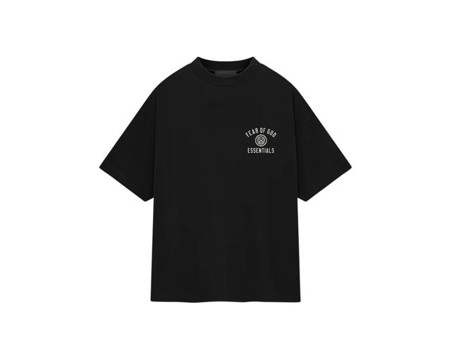 Fear of God Fear of God Essentials Jersey Crewneck Tee Black (FW24) - view 1