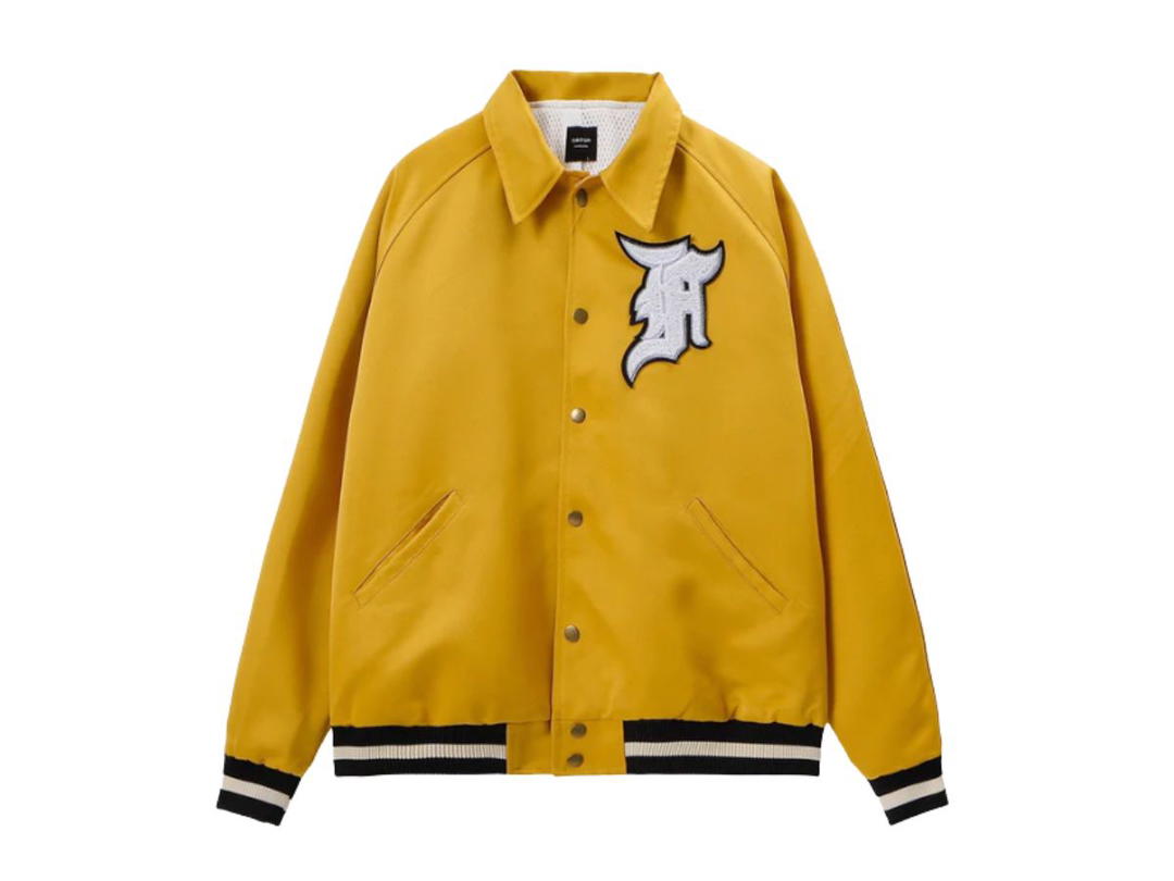 Fear of God Fear of God 5th Collection Satin Baseball Coaches Jacket Gold