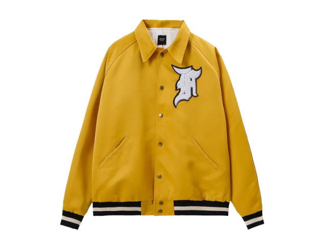 Fear of God Fear of God 5th Collection Satin Baseball Coaches Jacket Gold - view 1