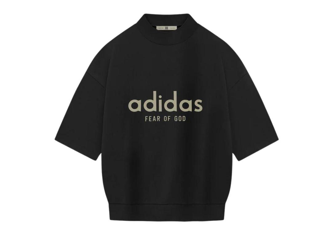 Fear of God Fear of God Athletics Heavy Jersey 3/4 Mock Tee Black
