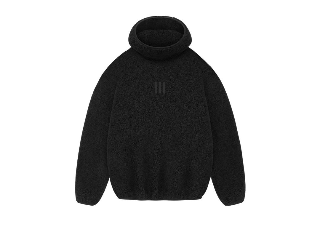 Fear of God Fear of God Athletics Polar Fleece Hike Hoodie Black (FW23)