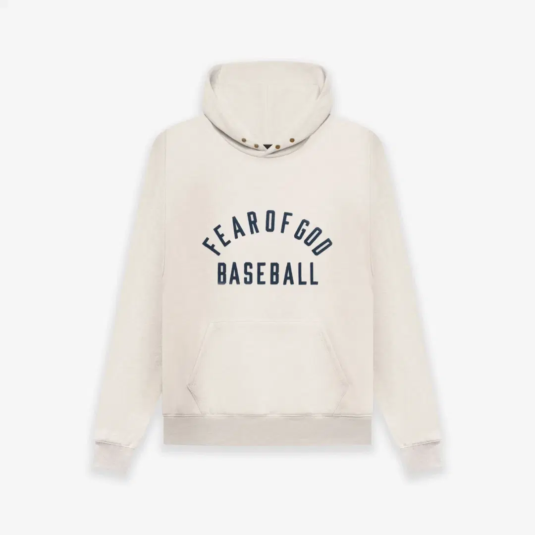Fear of God Fear of God Baseball Hoodie Cream Heather