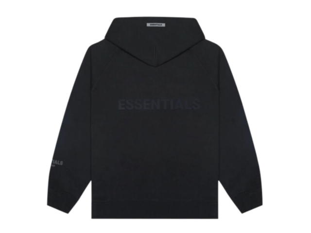 Fear of God Fear of God ESSENTIALS 3D Silicon Applique Full Zip Up Hoodie Dark Slate/Stretch Limo/Black - view 2