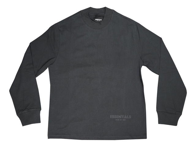 Fear of God Fear of God ESSENTIALS 3M Logo Long Sleeve Boxy T-Shirt Black/White - view 1