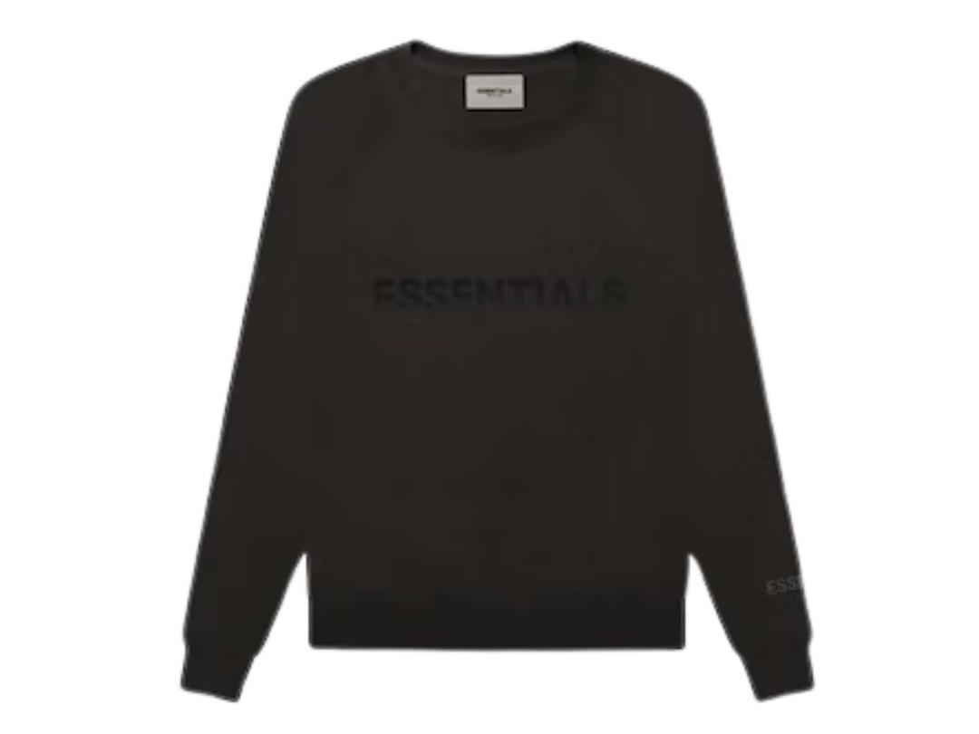 Fear of God Fear of God Essentials Crewneck Applique Logo Weathered Black/Washed Black