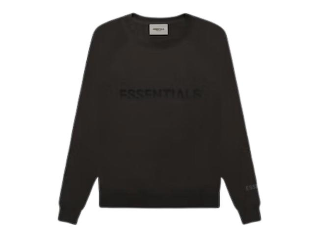 Fear of God Fear of God Essentials Crewneck Applique Logo Weathered Black/Washed Black - view 1