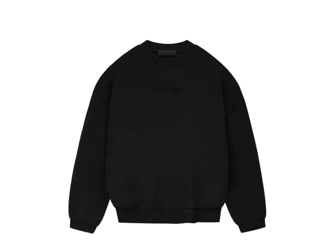 Fear of God Fear of God Essentials Crewneck Jet Black (FW23)
