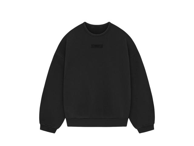 Fear of God Fear of God Essentials Crewneck Sweatshirt Jet Black (SP24) - view 1