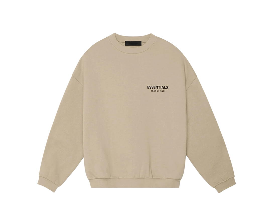 Fear of God Fear of God Essentials Fleece Crew Neck Sweatshirt Desert Sand