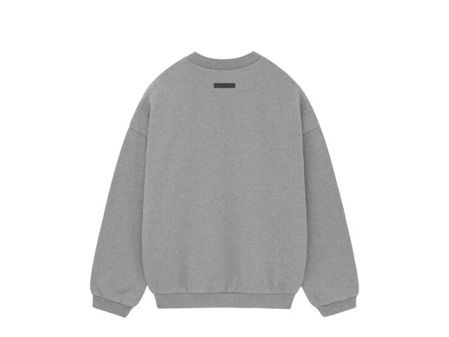 Fear of God Fear of God Essentials Fleece Crewneck Fear of God Essentials Screen Print Dark Heather (FW24) - view 2