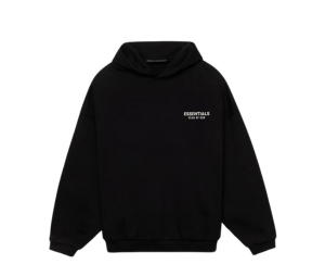 Buy Fear of God Essentials Fleece Hoodie Black (FW24) at Sasom – Authentic and Ready to Ship