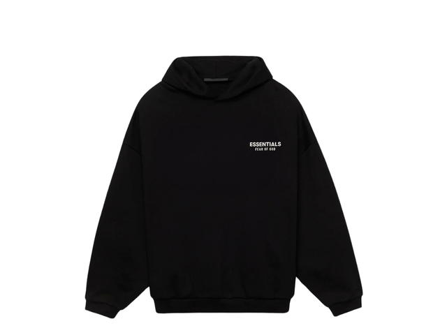 Fear of God Fear of God Essentials Fleece Hoodie Black (FW24) - view 1