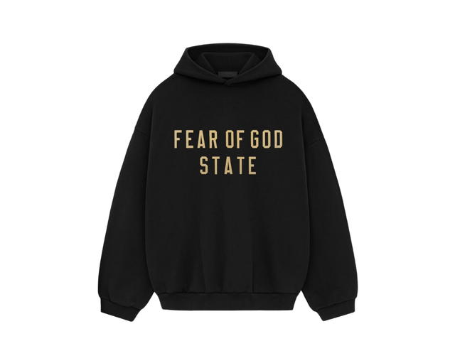 Fear of God Fear of God Essentials Fleece Hoodie Black (FW24) - view 1