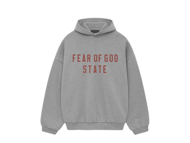 Fear of God Fear of God Essentials Fleece Hoodie Dark Heather (FW24) - view 1