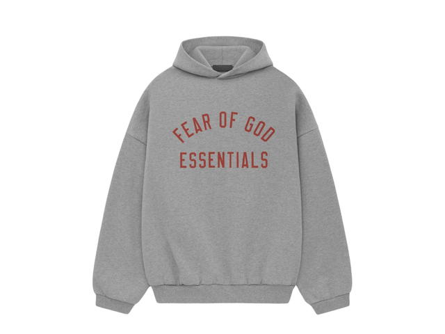 Fear of God Fear of God Essentials Fleece Hoodie Fear of God Essentials Screen Print Dark Heather (FW24) - view 1