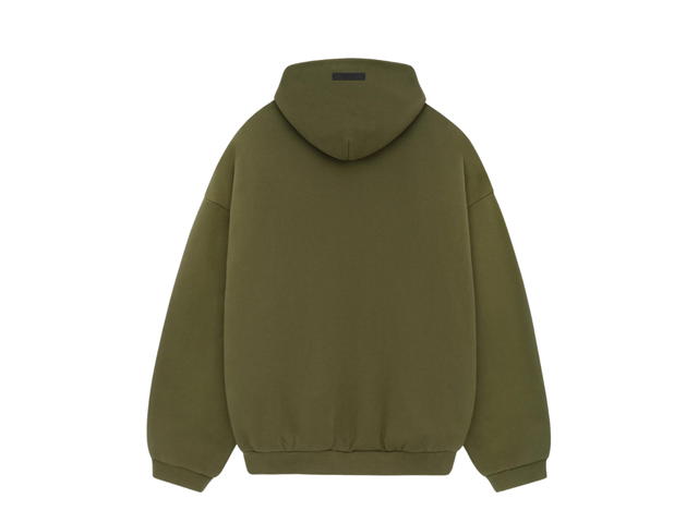 Fear of God Fear of God Essentials Fleece Hoodie Military (FW24) - view 2
