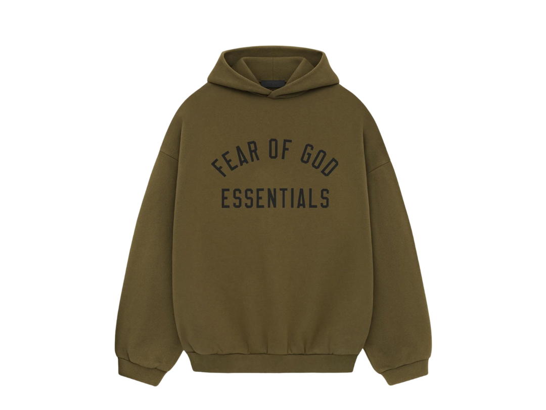 Fear of God Fear of God Essentials Fleece Hoodie Olive (FW24)