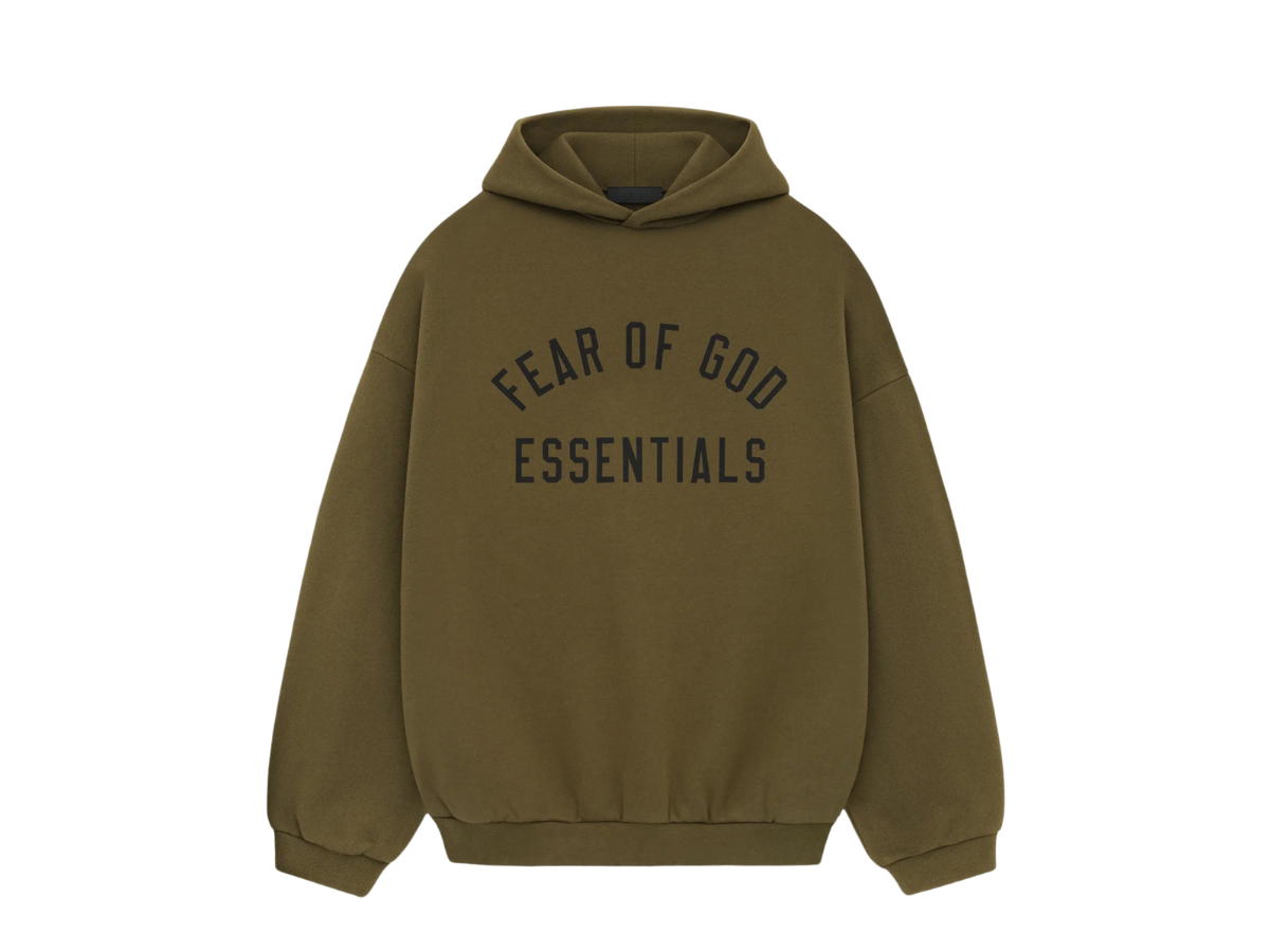 Fear of God Fear of God Essentials Fleece Hoodie Olive (FW24)