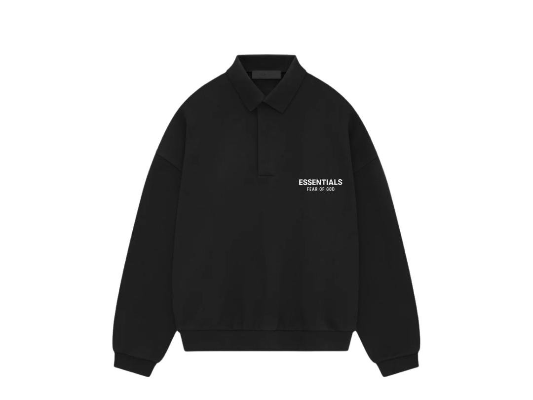 Fear of God Fear of God Essentials Fleece Polo Black