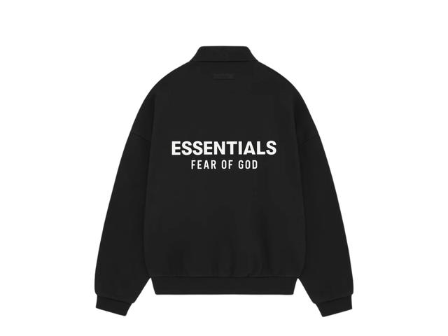 Fear of God Fear of God Essentials Fleece Polo Black - view 2