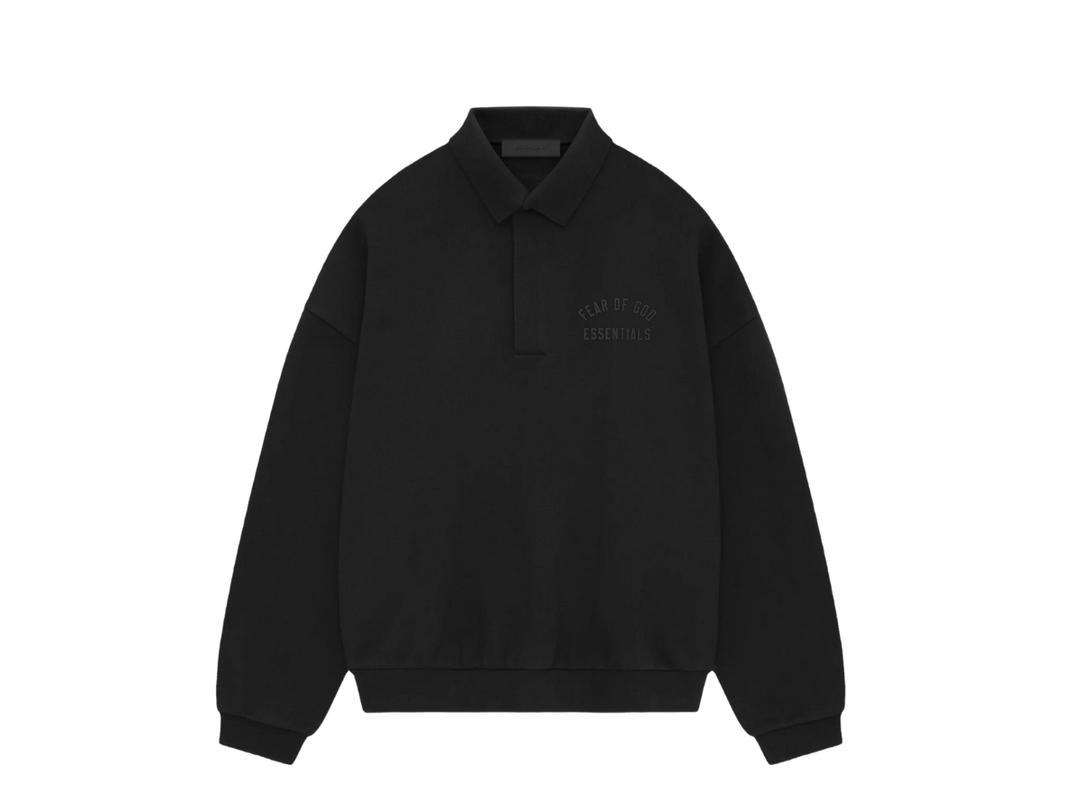 Fear of God Fear of God Essentials Fleece Polo Black (FW24)