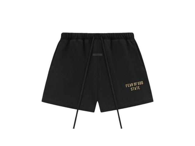 Fear of God Fear of God Essentials Fleece Soccer Short Black (FW24) - view 1