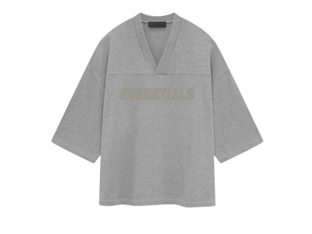 Fear of God Fear of God Essentials Football Tee Dark Heather Oatmeal (SP24) - view 1