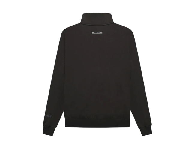 Fear of God Fear of God Essentials Front Logo Half Zip Sweat Black - view 2