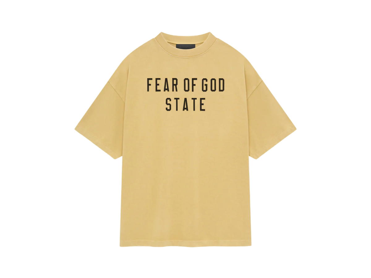 Fear of God Fear of God Essentials Heavy Crewneck Tee Amber (FW24)