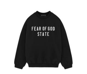 Buy Fear of God Essentials Heavy Fleece Crewneck Black at Sasom – Authentic and Ready to Ship