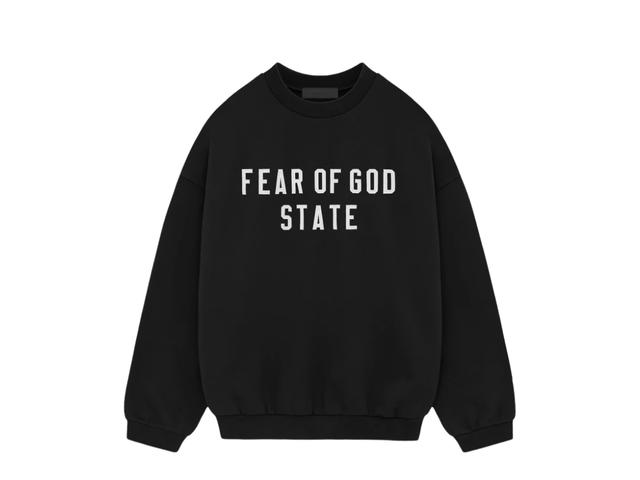 Fear of God Fear of God Essentials Heavy Fleece Crewneck Black - view 1