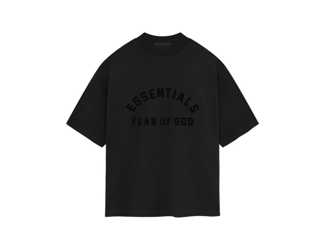 Fear of God Fear of God Essentials Heavy Jersey Crewneck T-shirt Jet Black (SP24)