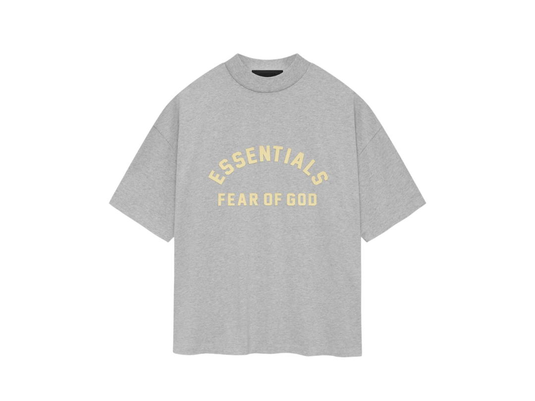 Fear of God Fear of God Essentials Heavy Jersey Crewneck T-shirt Light Heather Grey (SP24)