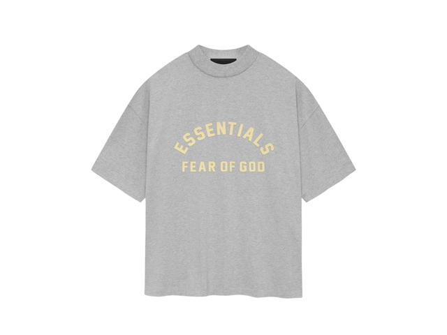 Fear of God Fear of God Essentials Heavy Jersey Crewneck T-shirt Light Heather Grey (SP24) - view 1