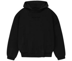 Buy Fear of God Essentials Hoodie Jet Black (FW23) at Sasom – Authentic and Ready to Ship