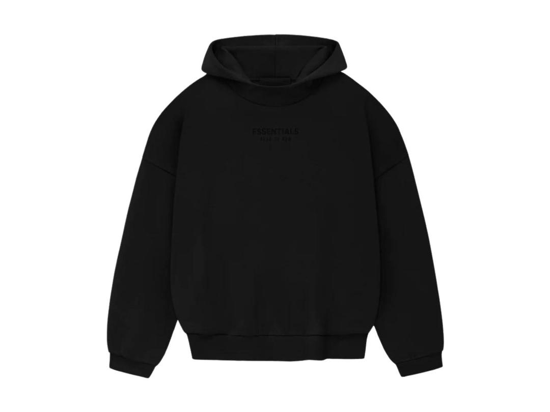 Fear of God Fear of God Essentials Hoodie Jet Black (FW23)